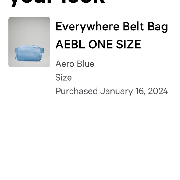 Lululemon Blue Belt Bag - Picture 6 of 6